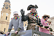 Sein CSU Konkurrent Josef "Seppi" Schmid - CSU OB-Kandidat für München 2008 als schwarzer Ritter (Foto: Martin Schmitz)